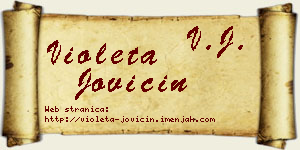 Violeta Jovičin vizit kartica